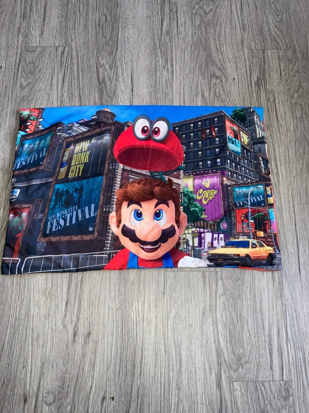 NINTENDO Super Mario Odyssey Red and Blue Character Pillowcase Standard